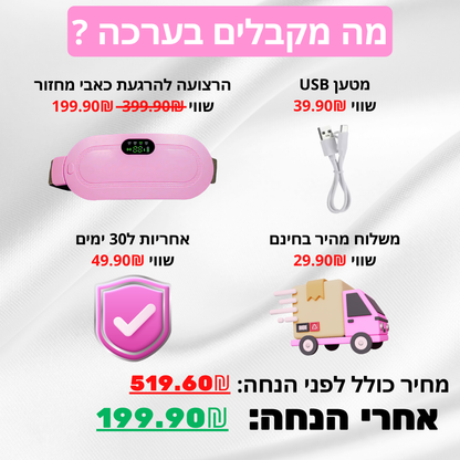 רצועה להרגעת כאבי המחזור